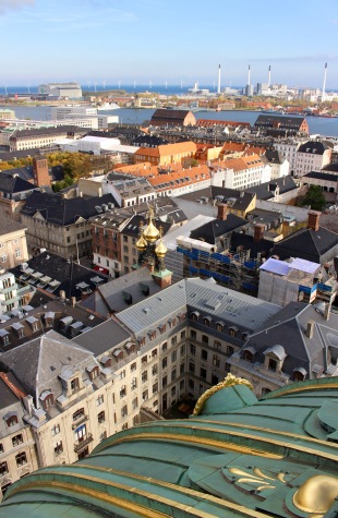 View from top of Frederik's church