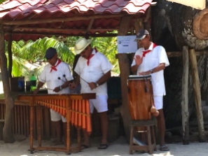 Calypso band at lunch